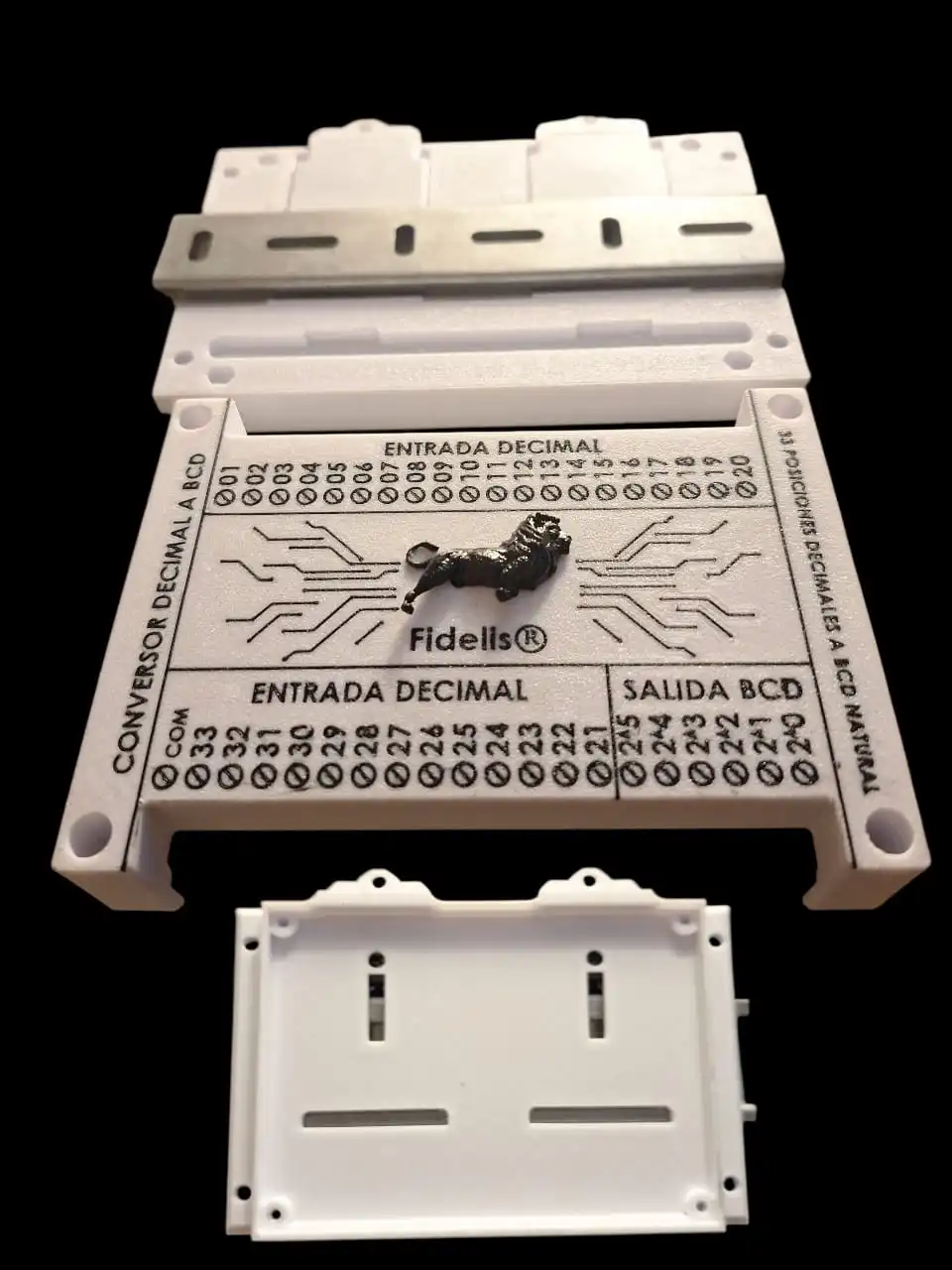 Cobertor a medida para electrónica, Art.proyectos: pieza fabricada con impresión 3D