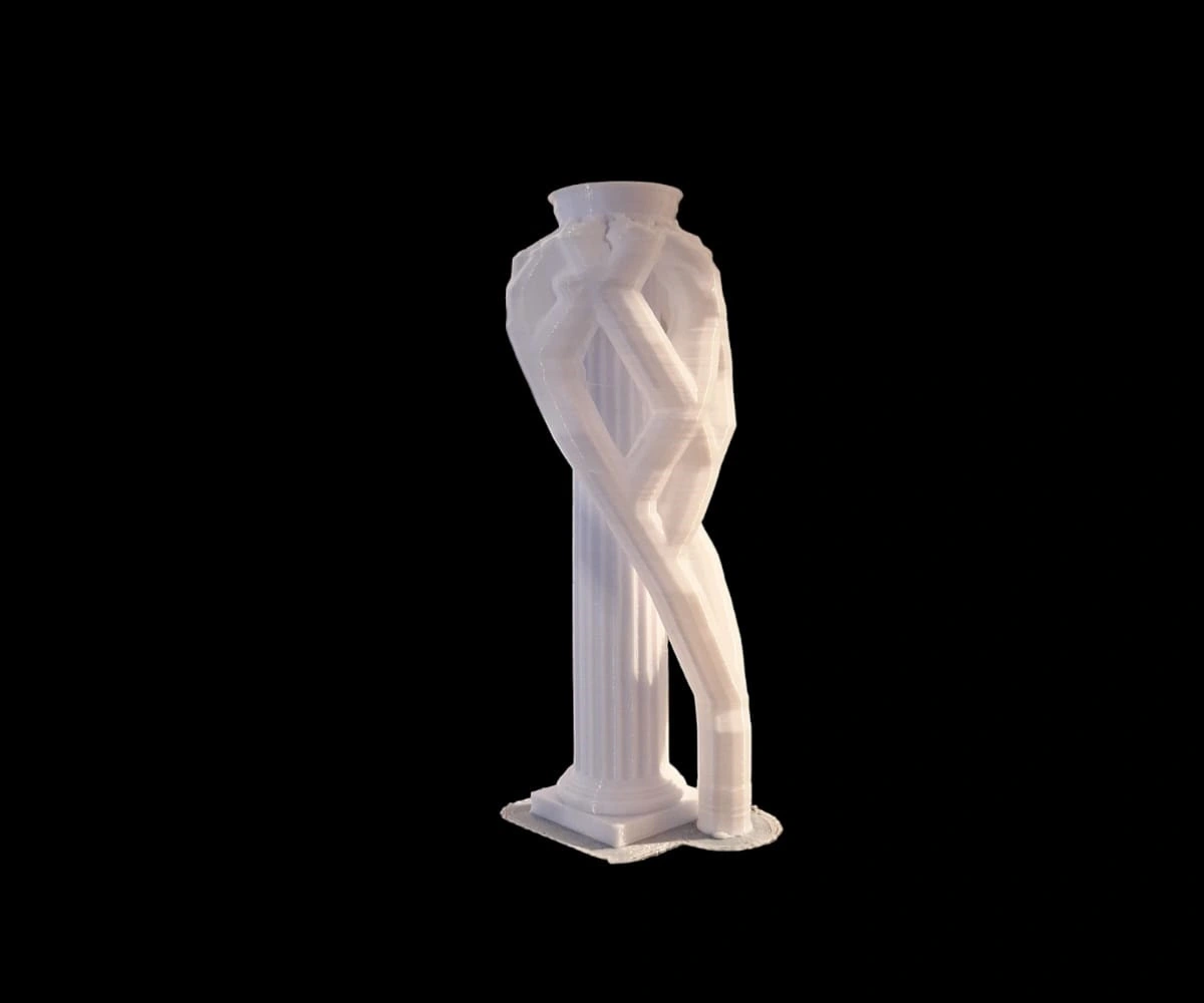 Columna romana + soportes de impresion, Art.proyectos: pieza fabricada con impresión 3D