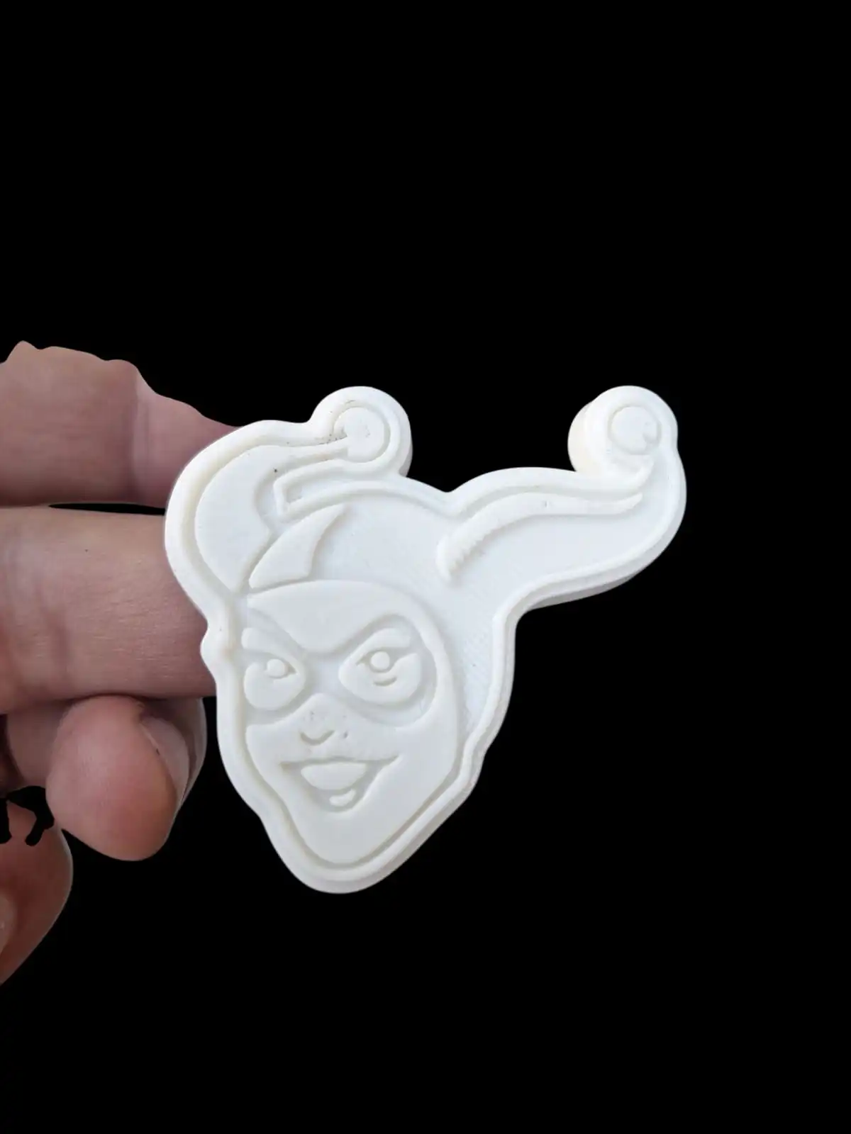 HARLEY QUINN moneda con tratamiento químico, Art.proyectos: pieza fabricada con impresión 3D
